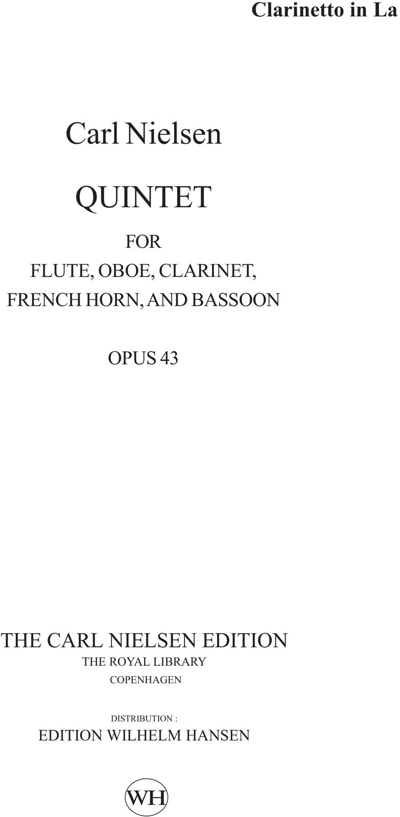 Wilhelm Hansen Wind Quintet Op.43