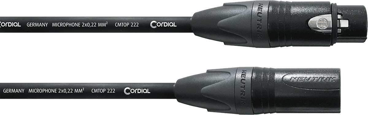 Câble Micro XLR 10 M Or