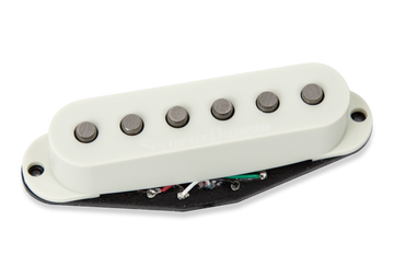 Micro Simple Hot Chicken Strat Stack Manche Olympic White