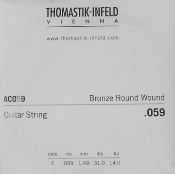 AC059 Plectrum Bronze Flat Wound 059