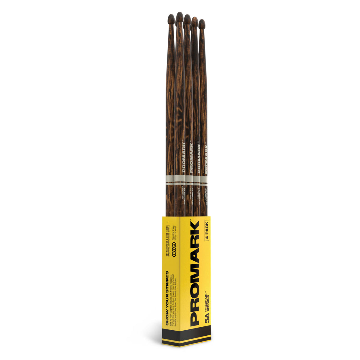Promark R5AFG-4P Rebound 5A Firegrain Hickory Olive Acorn 4 Paires