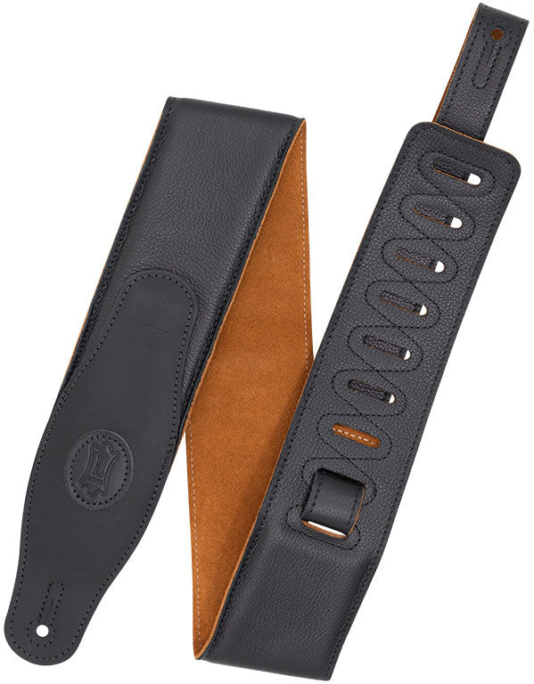 Levys Cuir Rembourrée 7,6cm - Black-Honey