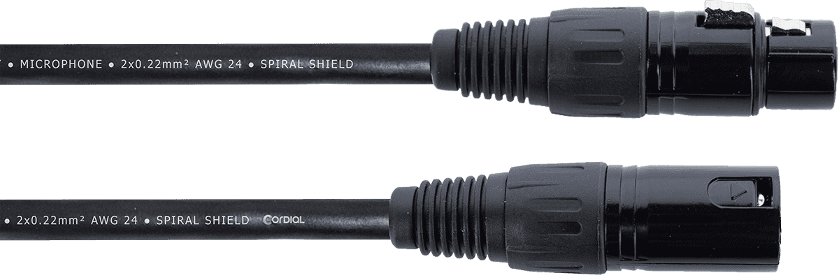 Cordial Câble Micro XLR 50 CM