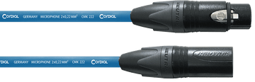 Câble Micro XLR 10 M Bleu