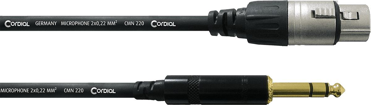 Câble Audio XLR Femelle/jack Mâle Stéréo 1,5 M
