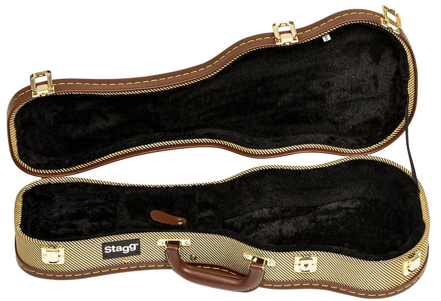 Etui Ukulélé Soprano Tweed - GCX-UKS GD