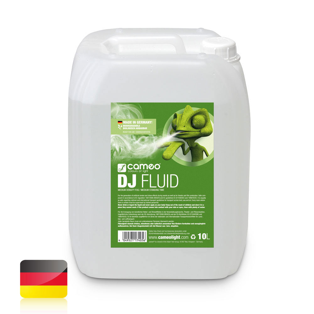 Cameo DJ Fluid 10L - Liquide Pour Machines fume Densit et Tenue Moyennes - 10 L