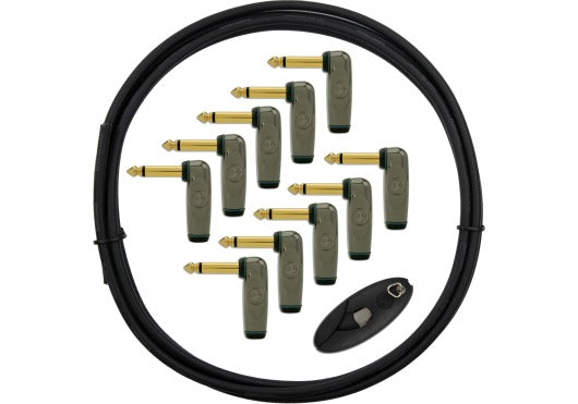 D'ADDARIO Solderless Custom Cable Kit 10 Feet 10 Plugs