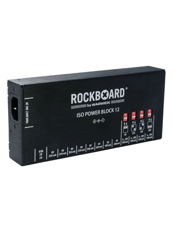 Rockboard Power Block Iso V12 Iec 9 À 18V 100/230 Volt