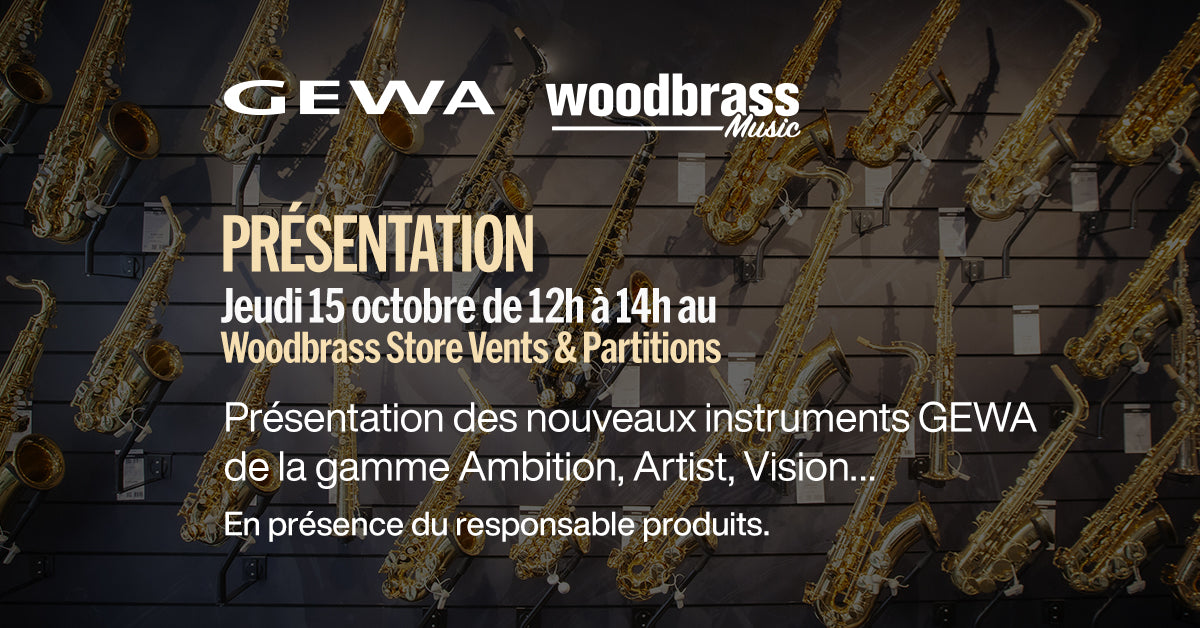 Présentation des nouveaux instruments de la gamme Ambition, Artist & Vision Gewa