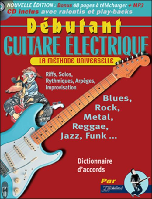 JJREBILLARD DEBUTANT GUITARE ELECTRIQUE REBILLARD TAB + CD