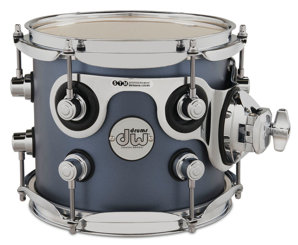 DW DRUM WORKSHOP TOMTOM DESIGN BLUE SLATE DDLM0708STBL