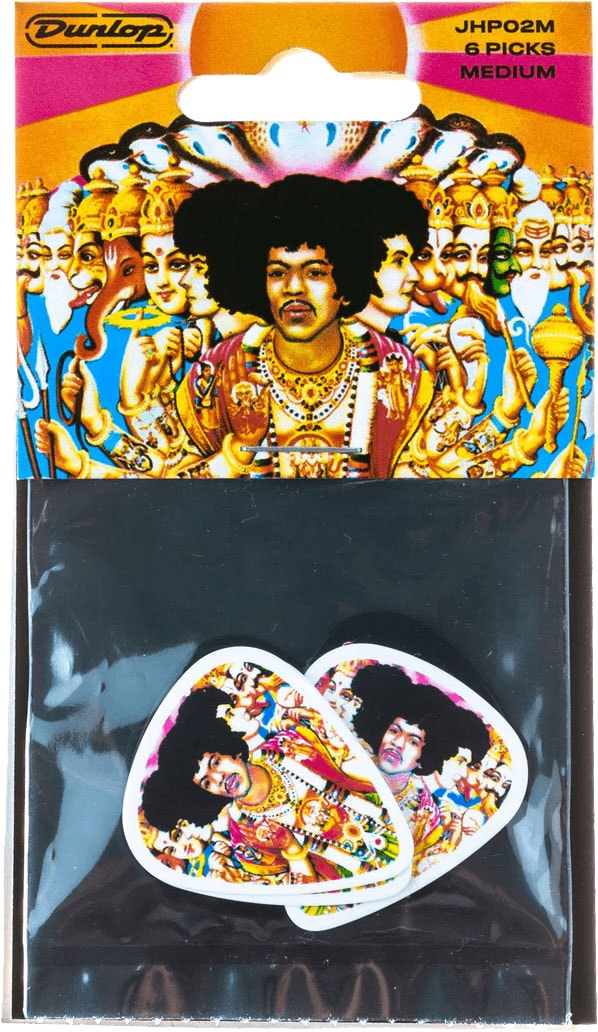 JIM DUNLOP JIMI HENDRIX BOLD AS LOVE MEDIUM BAG OF 24