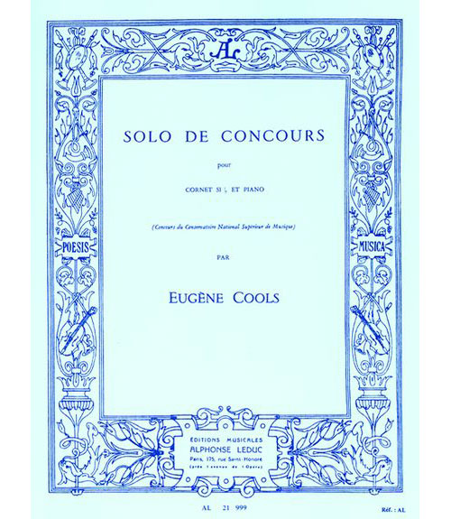 LEDUC COOLS EUGENE - SOLO DE -CONCOURS - CORNET & PIANO