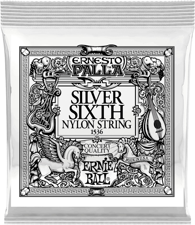 ERNIE BALL SILVER 6TH ERNESTO PALLA NYLON CLASSICAL GUITAR STRINGS