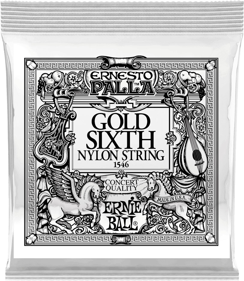 ERNIE BALL GOLD 6TH ERNESTO PALLA NYLON CLASSICAL GUITAR STRINGS