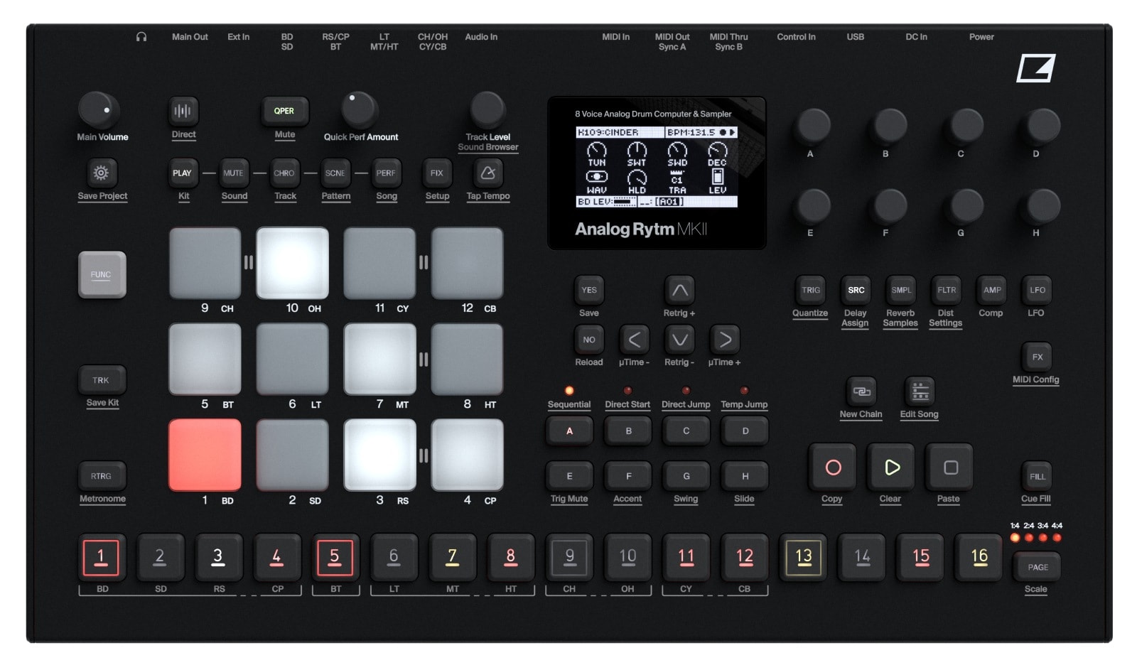 ELEKTRON ANALOG RYTM MK2 BLACK