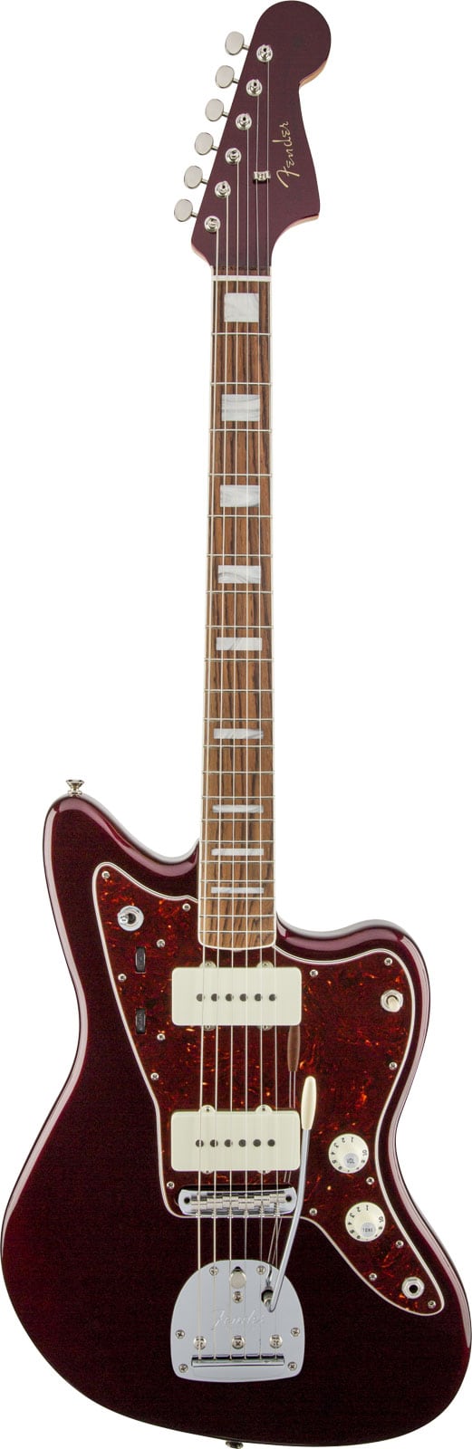 FENDER TROY VAN LEEUWEN JAZZMASTER, BOUND RW OXBLOOD