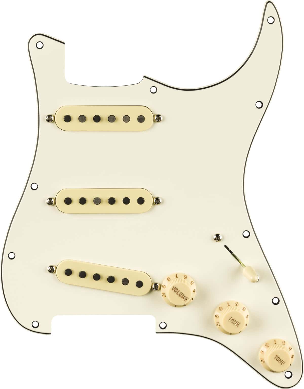 FENDER PRE-WIRED STRAT PICKGUARD, PURE VINTAGE '59 W/RWRP MIDDE