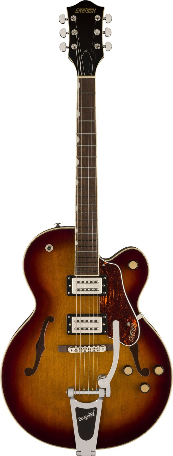 GRETSCH GUITARS G2420T STREAMLINER HOLLOW BODY WITH BIGSBY LRL BROAD'TRON BT-3S PICKUPS HAVANA BURST