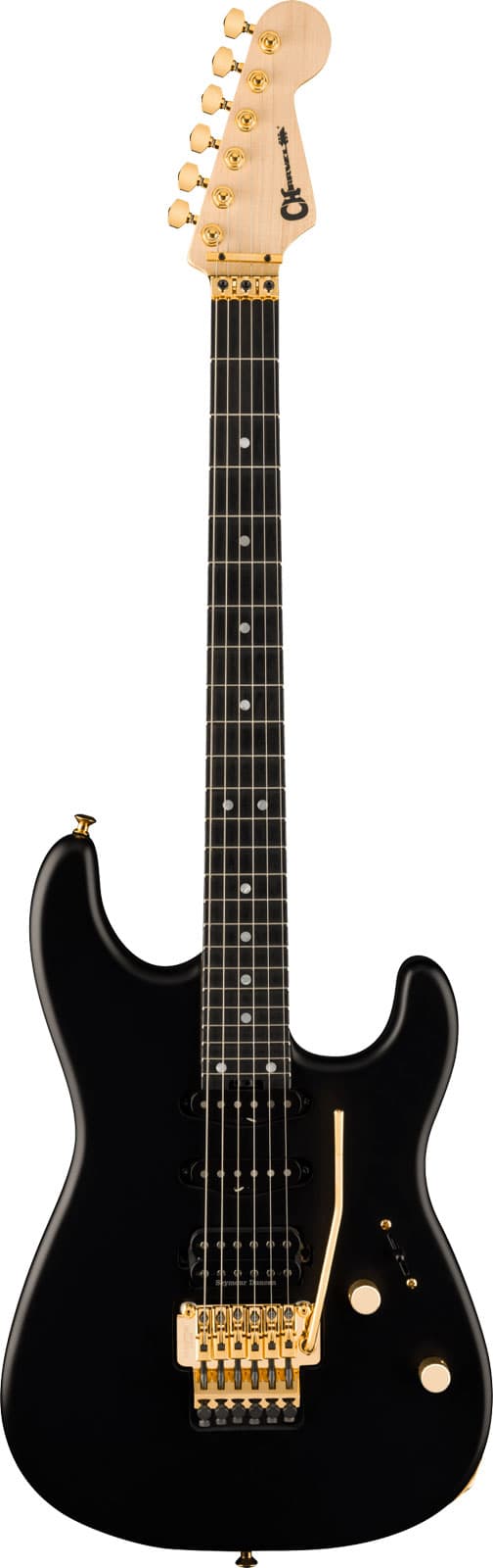 CHARVEL MJ SAN DIMAS STYLE 1 HSS FR E EBO, SATIN BLACK