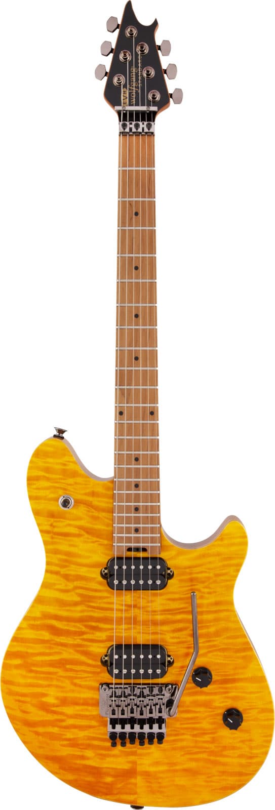 EVH WOLFGANG WG STANDARD QM MN, TRANSPARENT AMBER