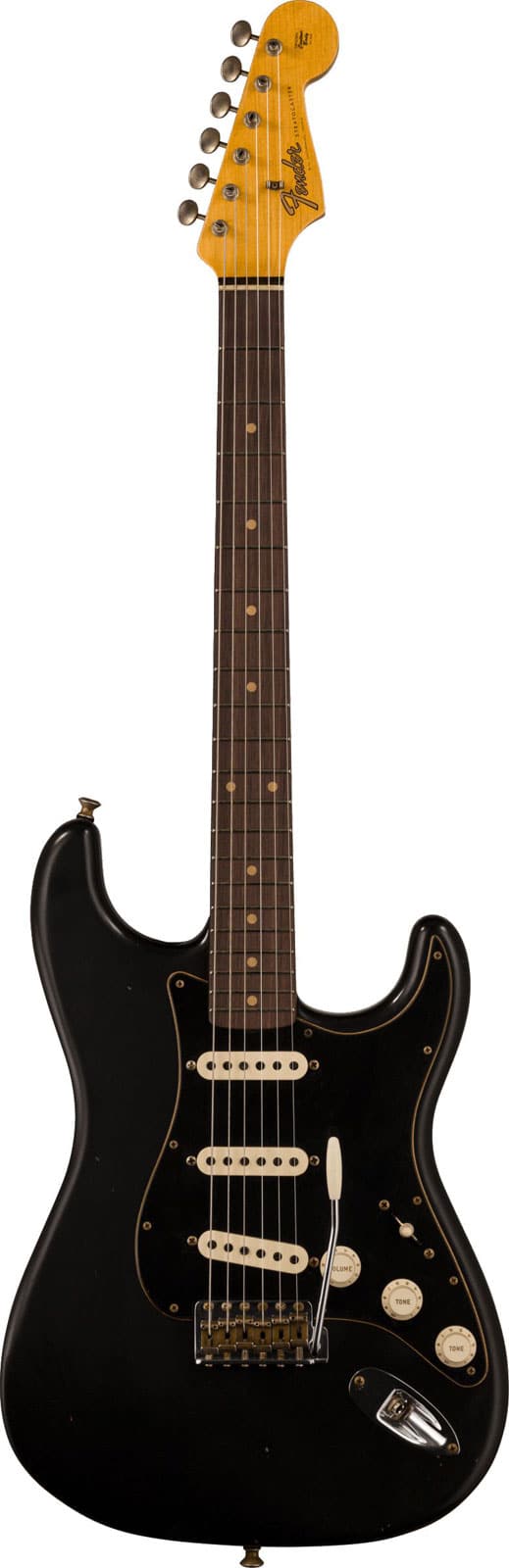 FENDER CUSTOM SHOP POSTMODERN 2023 POSTMODERN STRAT JOURNEYMAN RELIC ROSEWOOD AGED BLACK