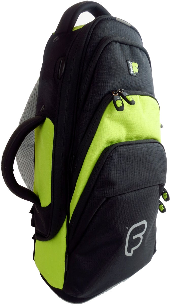 FUSION BAGS TASCHE TROMPETTE BLACK/GREEN LIME PB-04-L