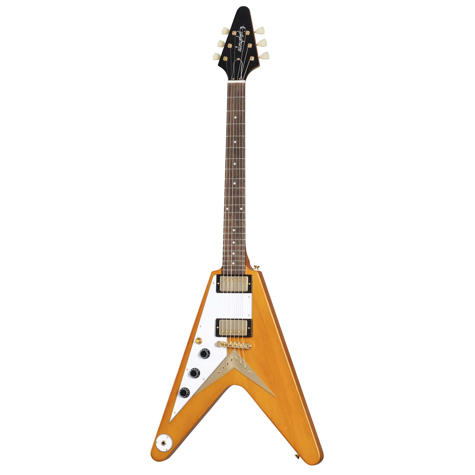 EPIPHONE FLYING V KORINA 1958 + CASE AGED NATURAL LH IBGCS