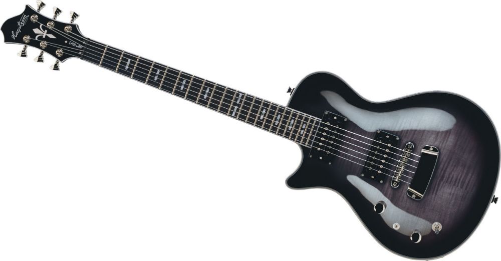 HAGSTROM LEFT HANDED ULTRA SWEDE COSMIC BLACK BURST