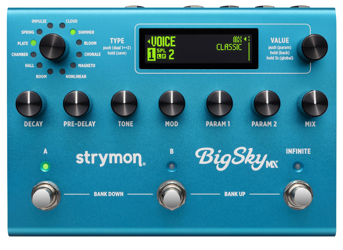 STRYMON BIG SKY MX DUAL REVERB MIDI