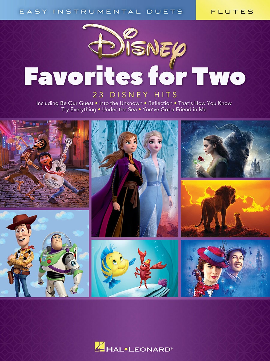 HAL LEONARD DISNEY FAVORITES FOR TWO - FLUTE TRAVERSIERE