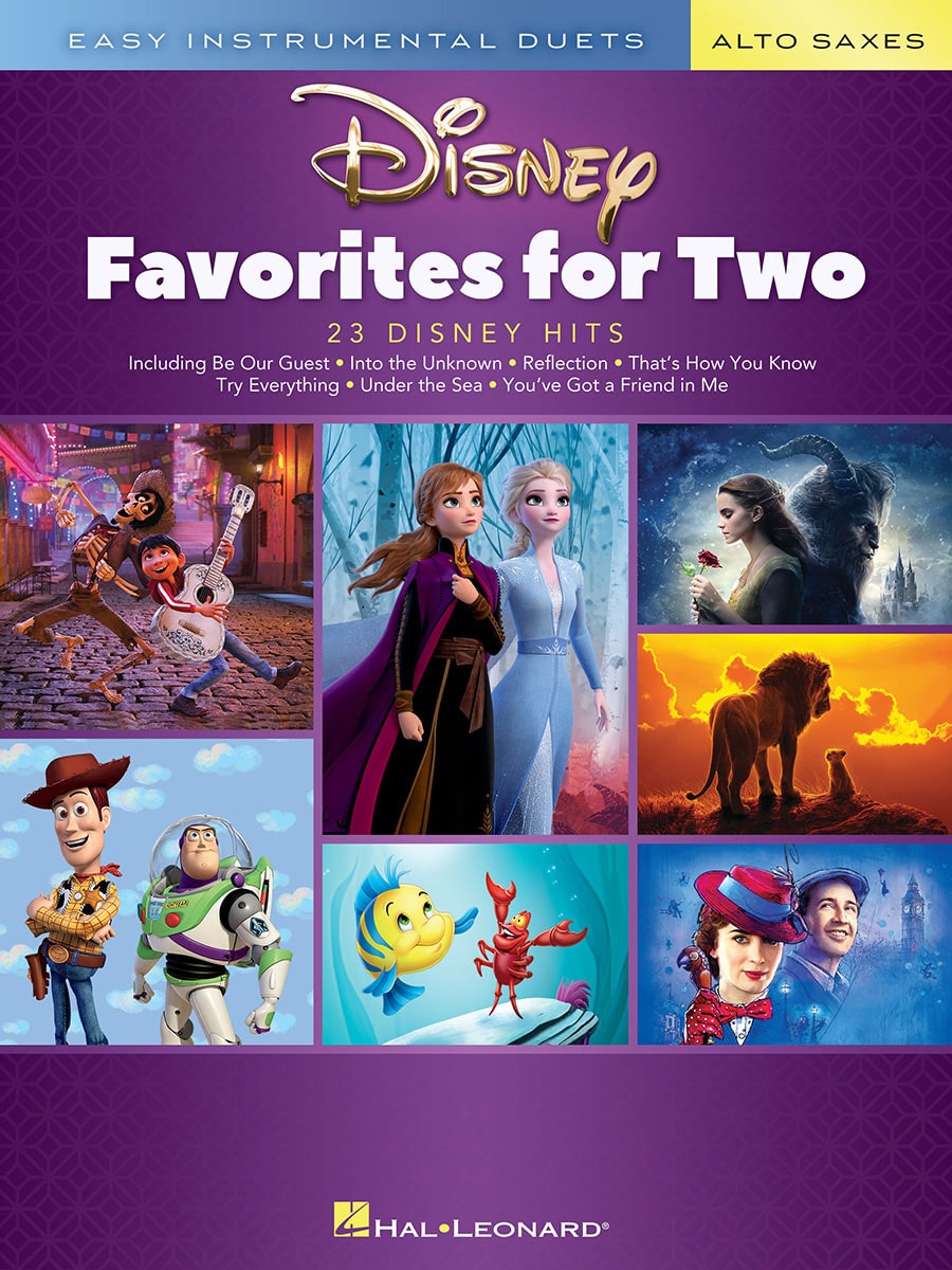 HAL LEONARD DISNEY FAVORITES FOR TWO - ALTO SAX