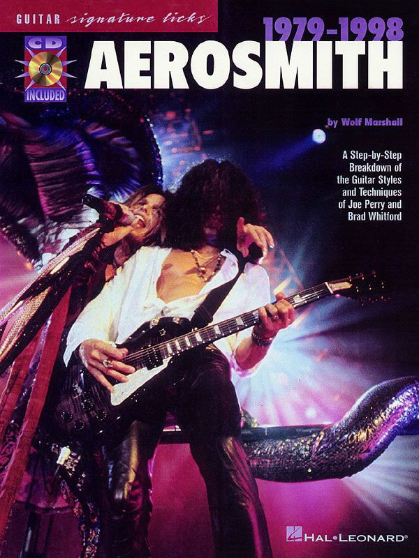 FABER MUSIC AEROSMITH - SIGNATURE LICKS + CD - 1979-1998 - GUITARE TAB