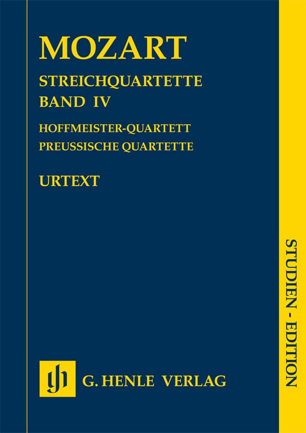 HENLE VERLAG MOZART W.A. - STRING QUARTET VOL.4 - SCORE