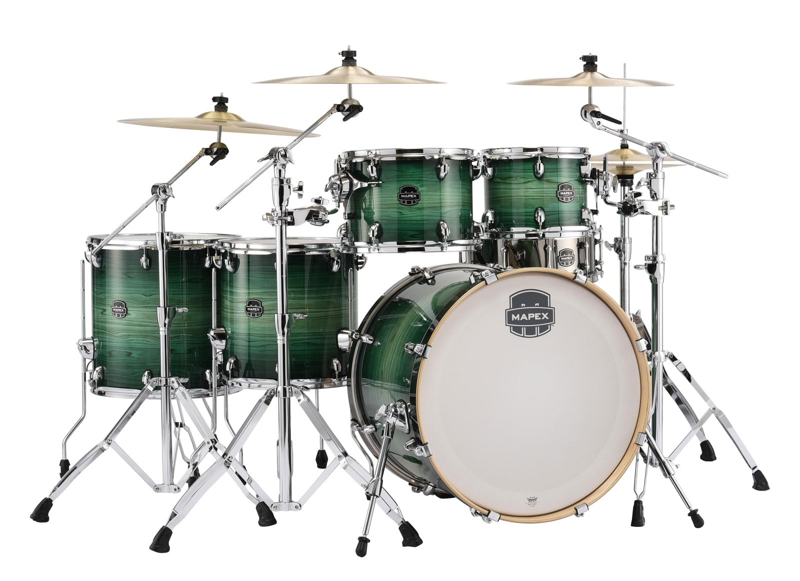 MAPEX 628SF-UM - ARMORY 6 KESSEL ROCK STUDIOEASE VERTE EMERALD BURST (OHNE HARDWARE)