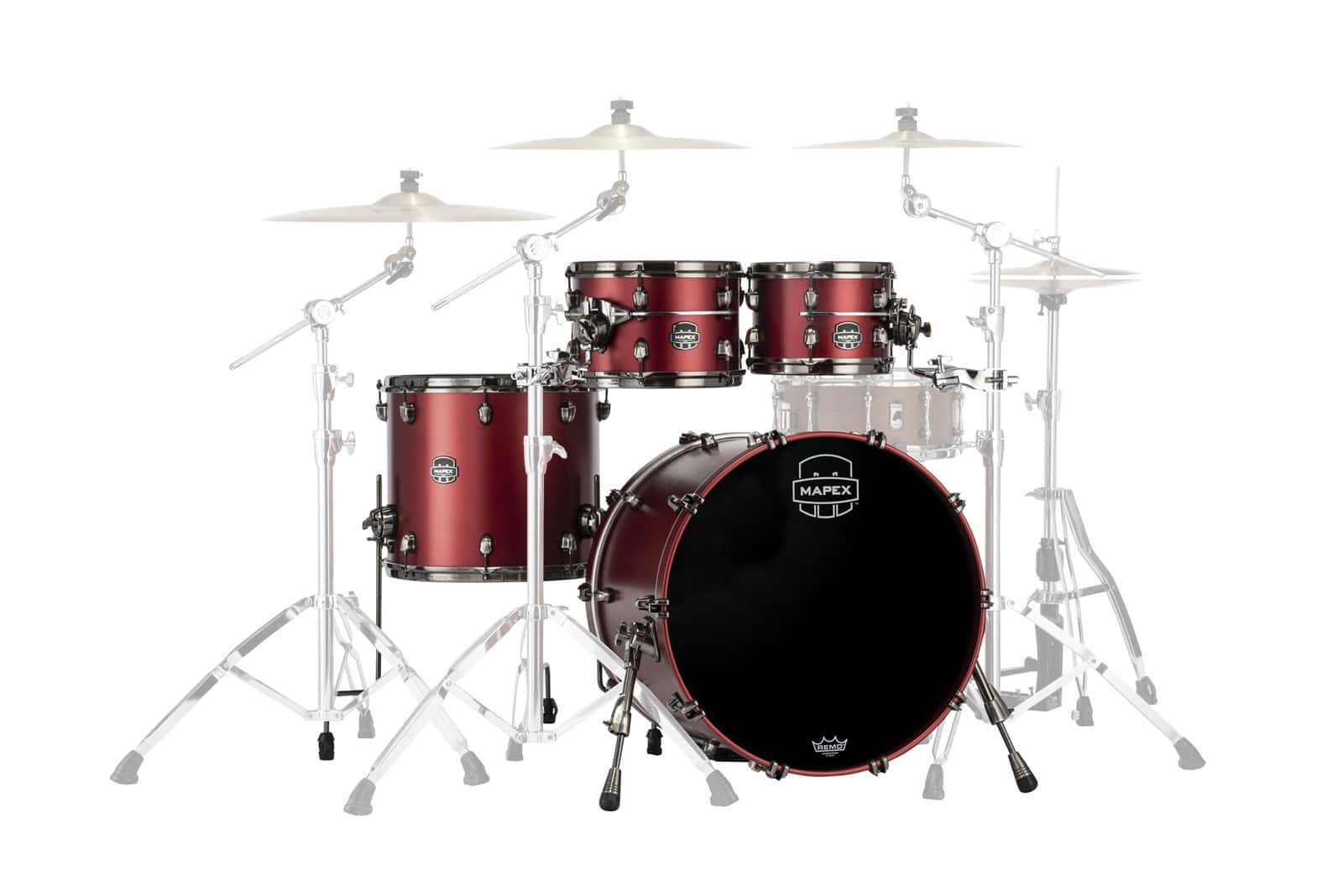 MAPEX SATURN EVO 4 DRUMS TUSCAN RED