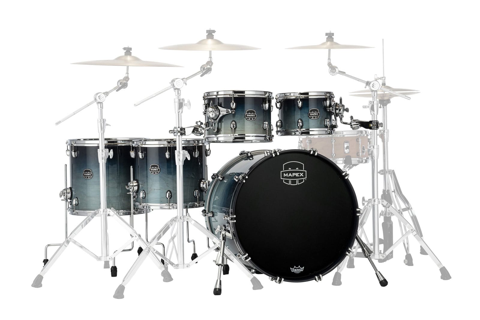 MAPEX SATURN 5 DRUMS TEAL BLUE