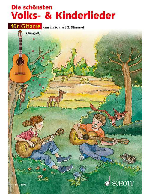 SCHOTT DIE SCHONSTEN VOLKS- UND KINDERLIEDER - GUITARE