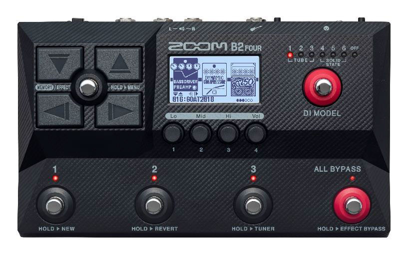 ZOOM B2 FOUR MULTI-EFFECTS BASS