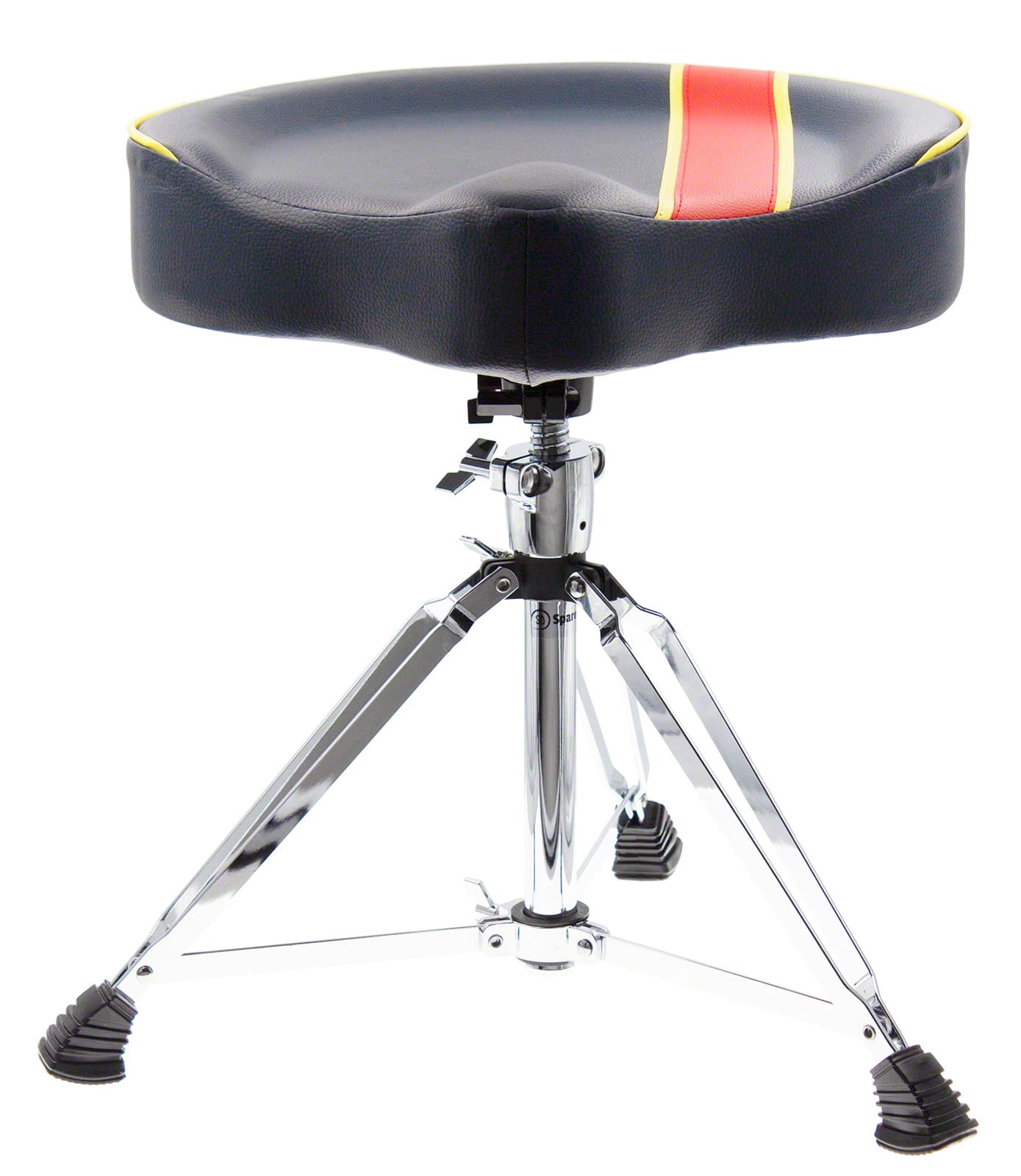 SPAREDRUM PRO DRUM THRONE BLUE SADDLE SHAPED DOUBLE-BRACED LEGS