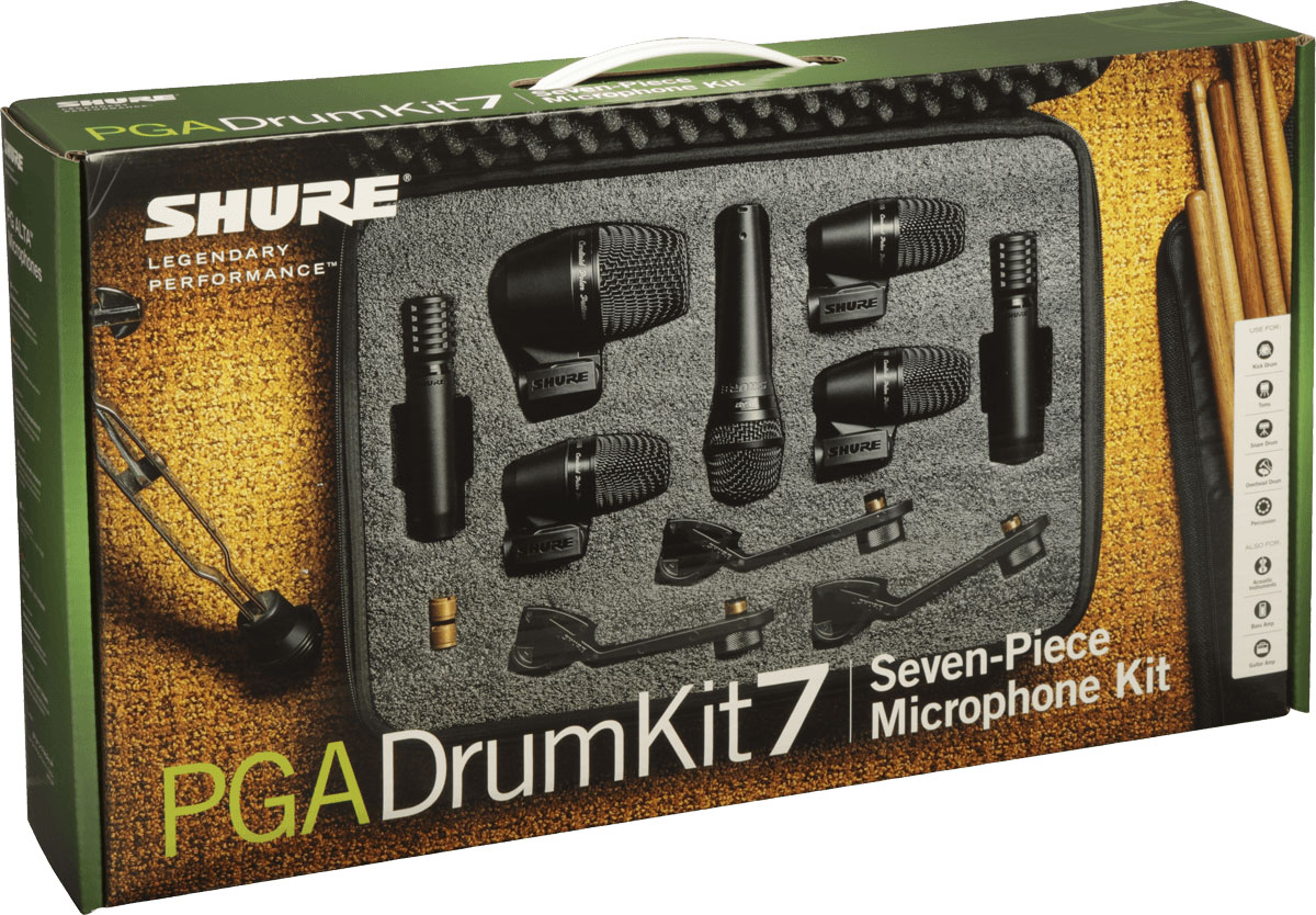 SHURE PGADRUMKIT7-CASE 7 MICRO DRUMS