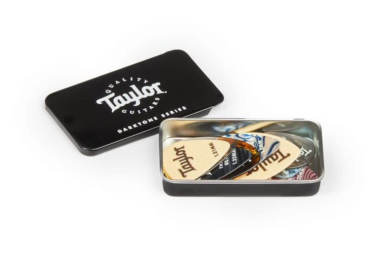 TAYLOR GUITARS PICK TIN,SAMPLER DARKTONE SERIES