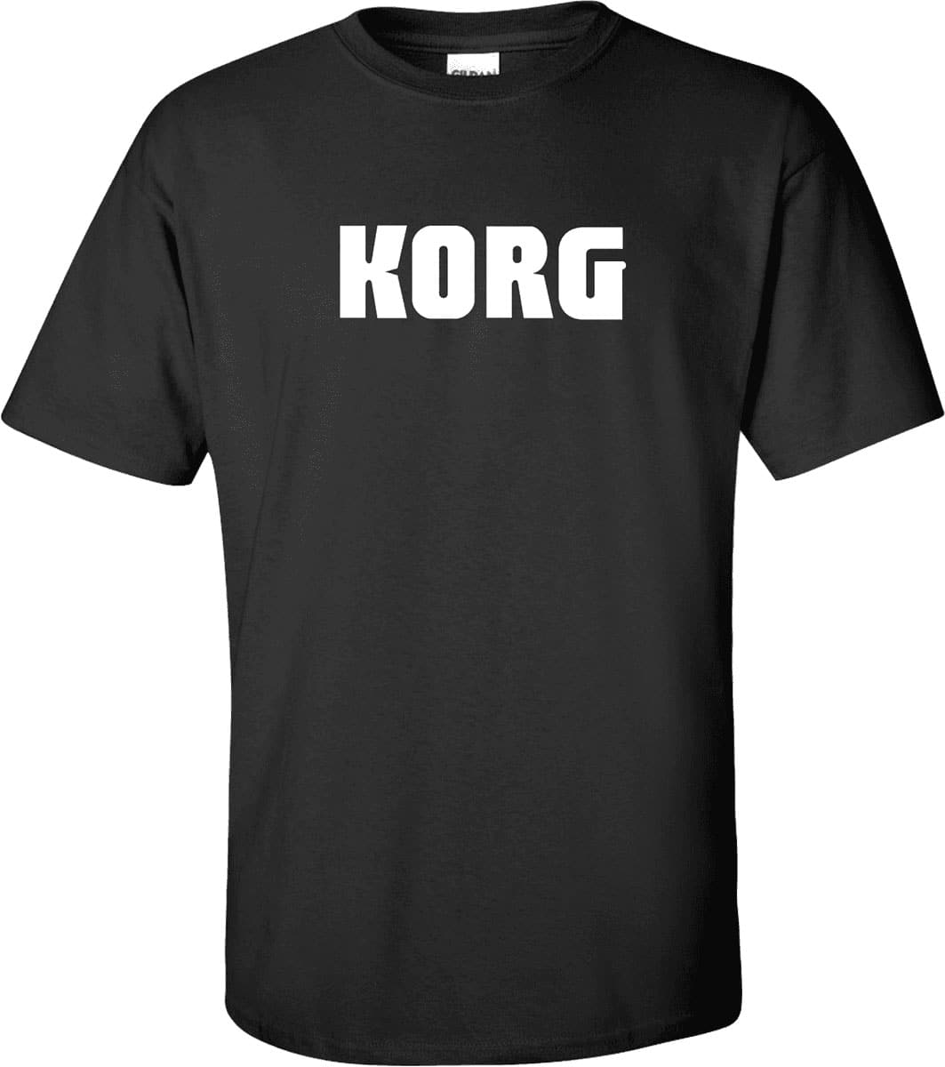 KORG T-SHIRT KORG XL TEXTILE TEE SHIRTS BLACK KORG SIZE XL