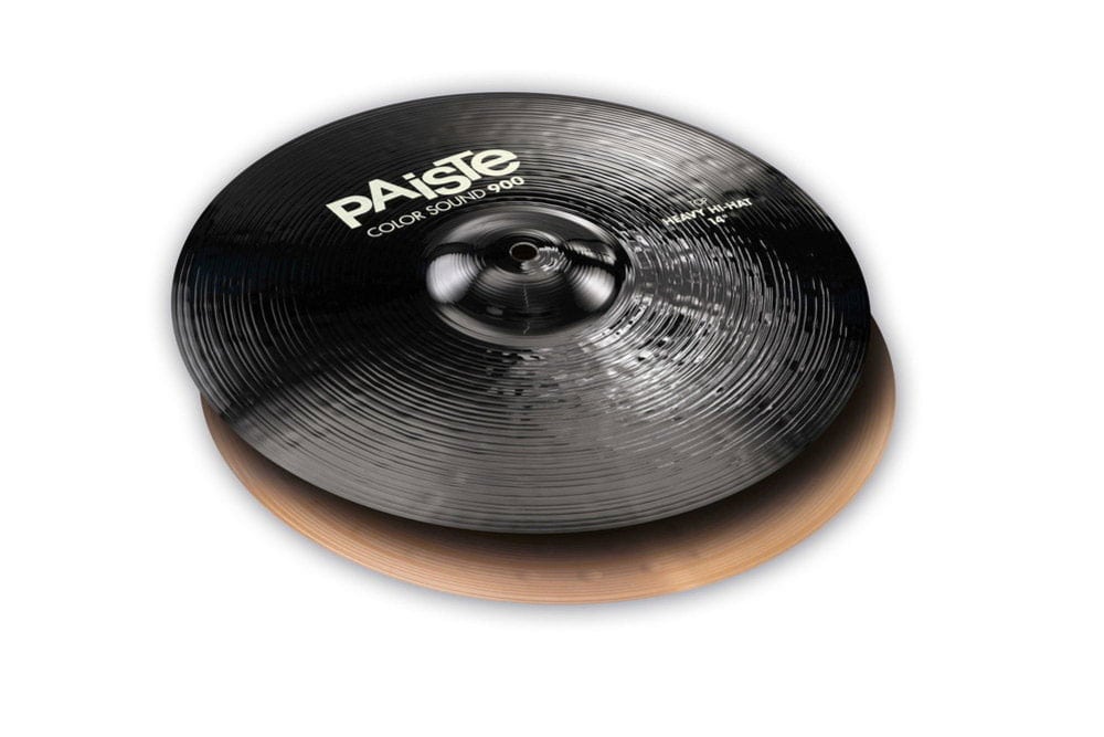 PAISTE CYMBALES CHARLESTON 900 SERIE COLOR SOUND BLACK 14