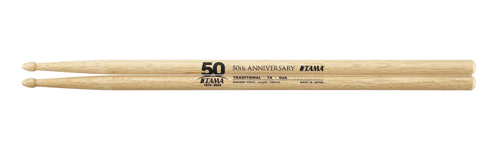 TAMA 50TH LTD DRUMSTICK OAK 7A