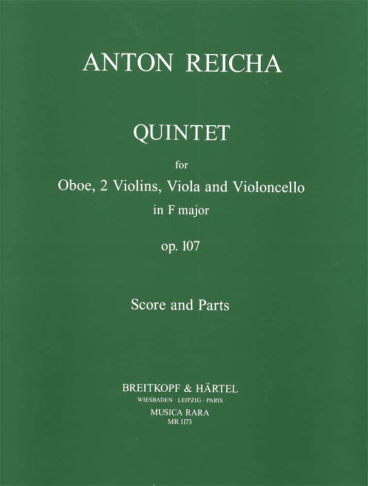 MUSICA RARA REICHA A. - QUINTETT IN F OP. 107