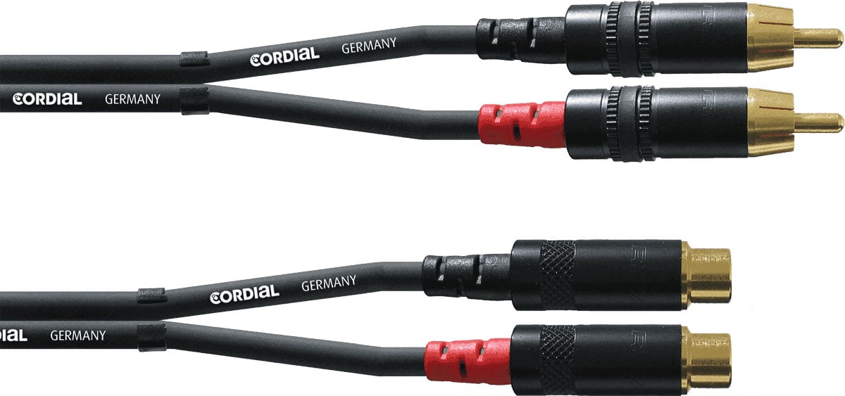 CORDIAL AUDIO CABLE RCA MALE/FEMALE 3 M