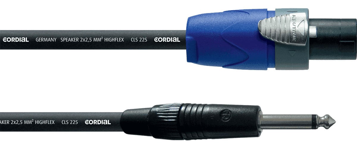 CORDIAL CABLE H.P. SPEAKON 2 POINTS/JACK 5 M