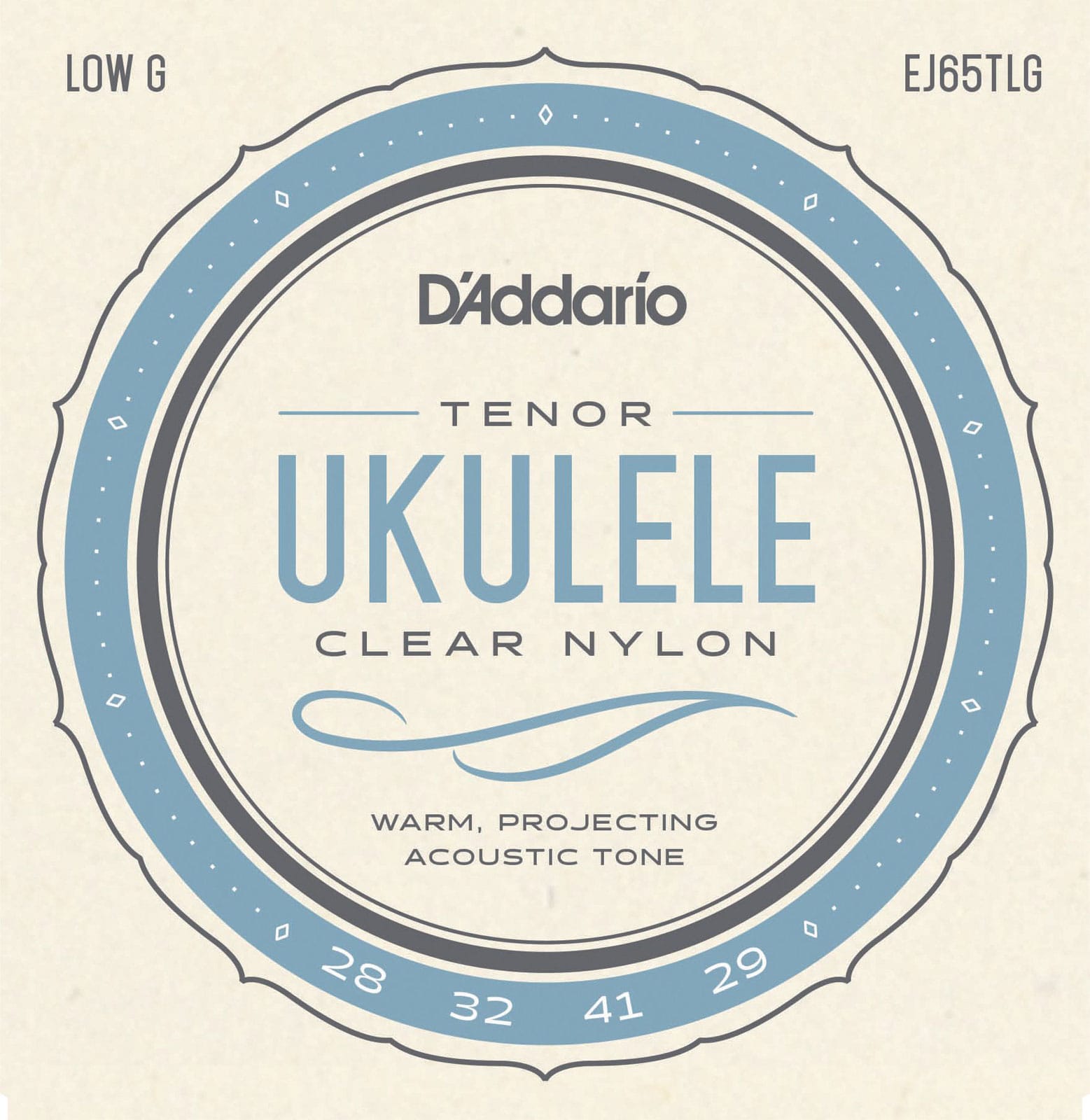 D'ADDARIO AND CO EJ65TLG STRINGS FOR UKULELE TENOR SOL GRAVE